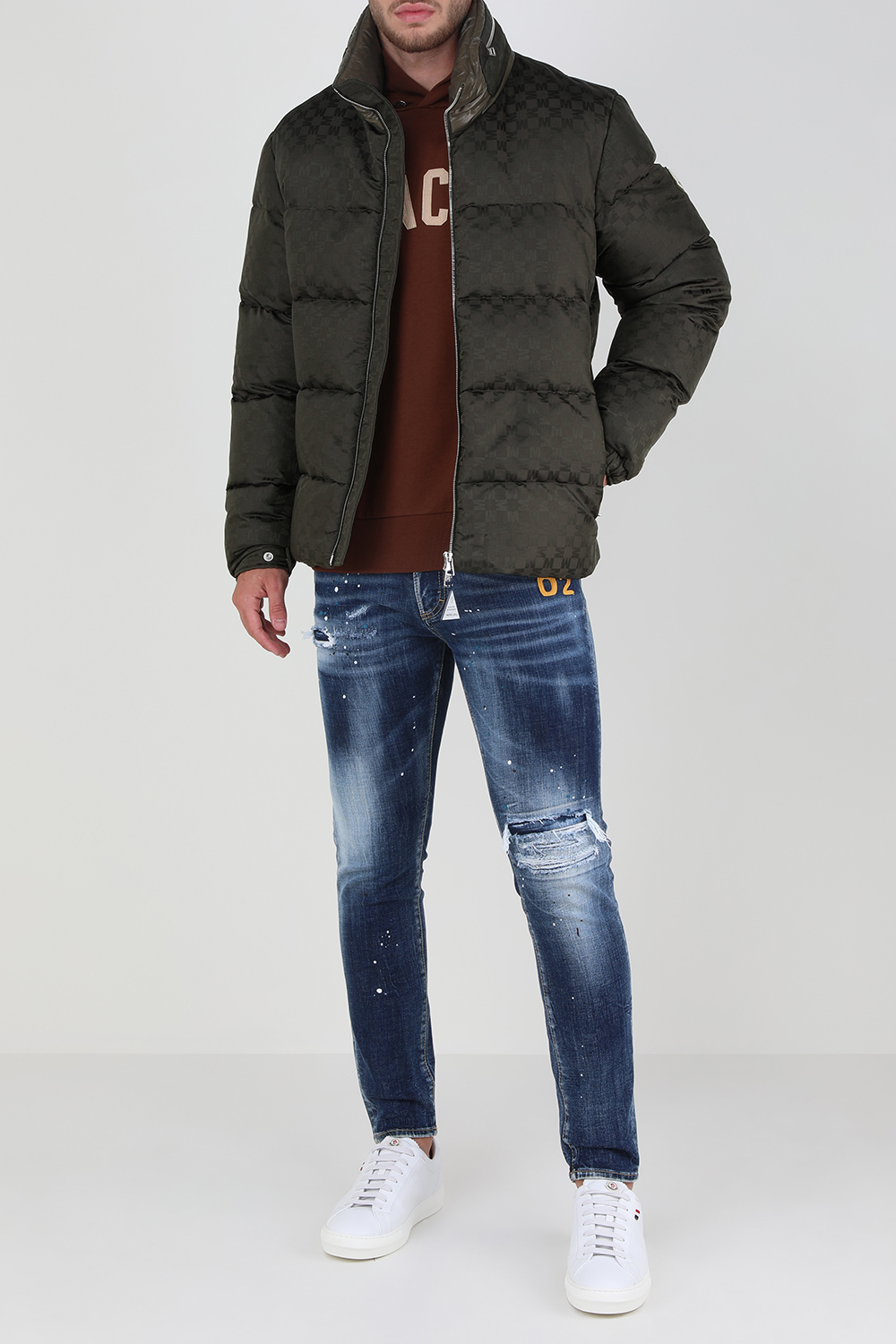 מעיל פאפר ניג'ימה מונוגרמי מרוכסן